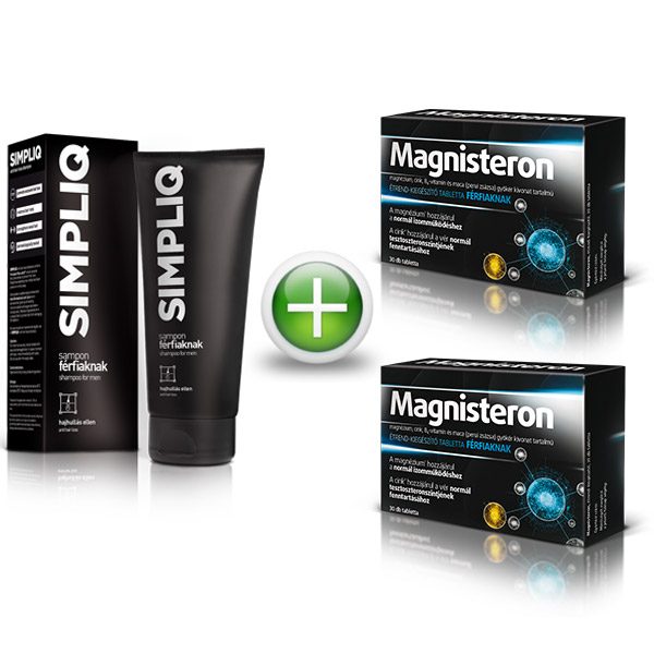 Magnisteron és Simpliq csomag (tabletta + hajhullás elleni sampon férfiaknak) (60x+150ml)