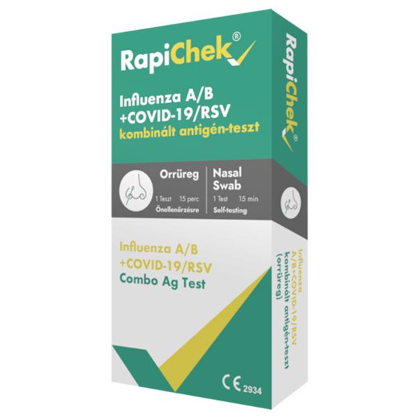 RapiChek Influenza A/B + Covid-19/RSV antigén-teszt (1x)