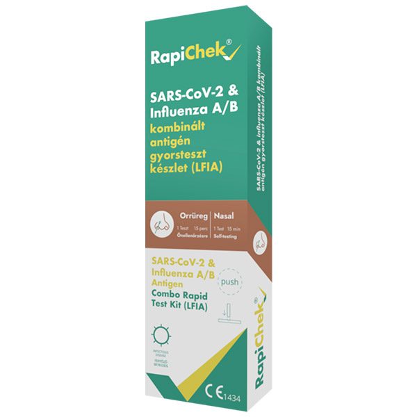 RapiChek SARS-CoV-2 & Influenza A/B antigén gyorsteszt (1x)