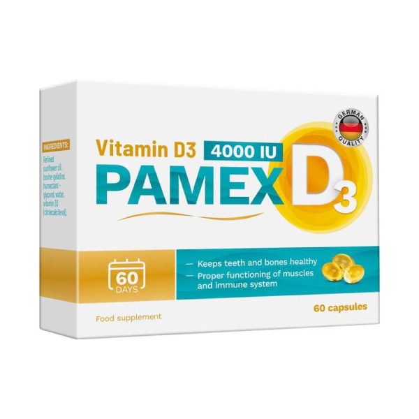 Pamex Vitamin D3 4000 NE kapszula (60x)