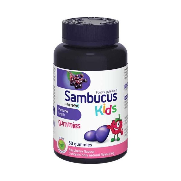 Sambucus KIDS málna ízű gumivitamin gyerekeknek (60x)