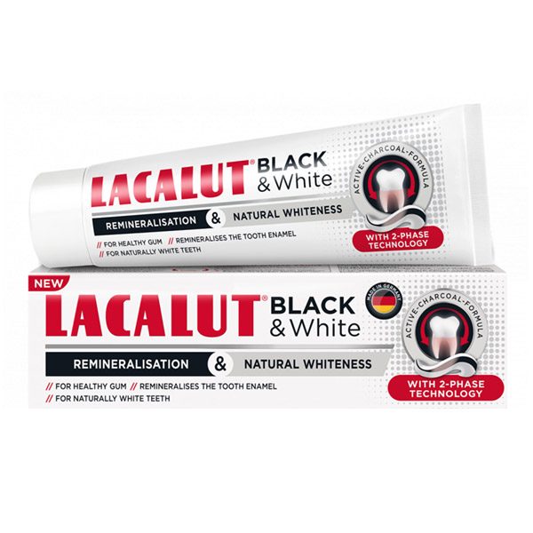 Lacalut Black & White fogkrém (75ml)