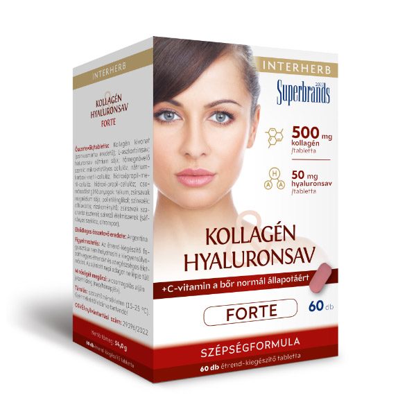 Interherb Kollagén & Hyaluronsav forte tabletta (60x)
