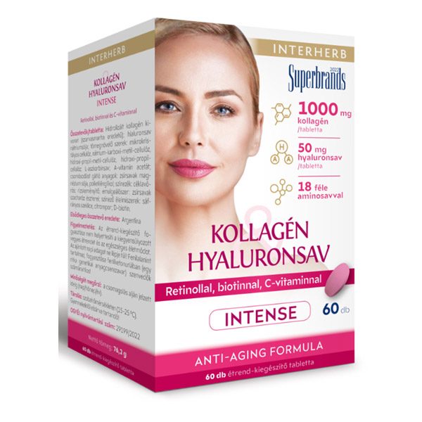 Interherb Kollagén & Hyaluronsav intense tabletta (60x)