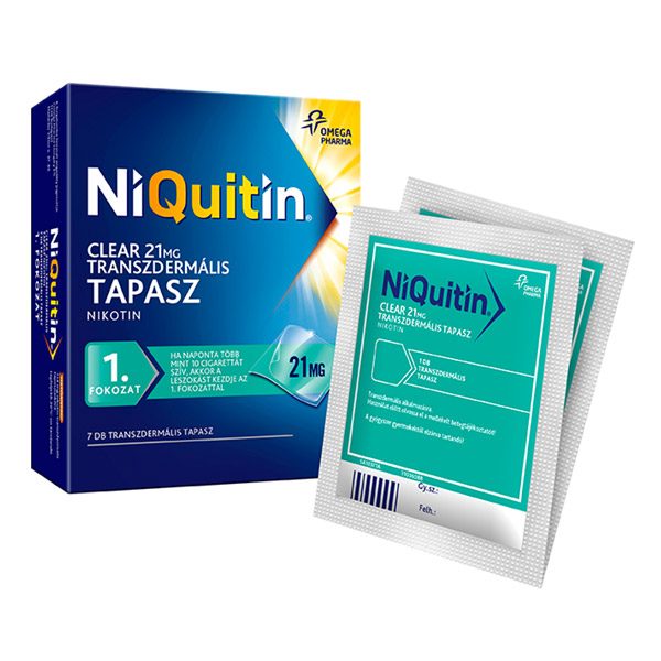 NiQuitin Clear 21 mg transzdermális tapasz (7x)