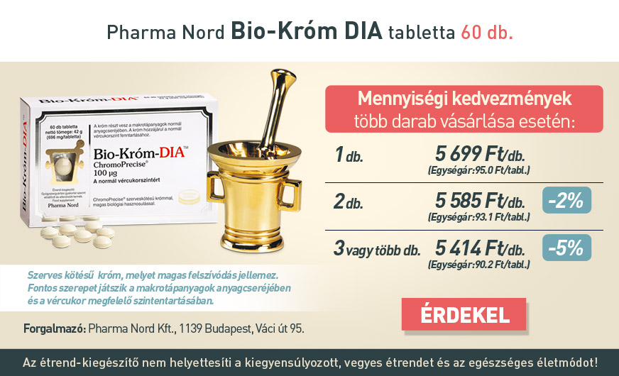  Pharma Nord Bio-Króm DIA tabletta (60x) 
