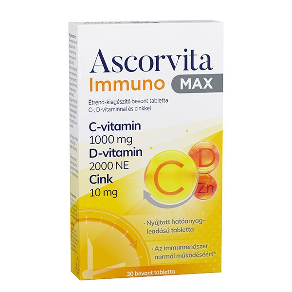 Ascorvita Immuno Max bevont tabletta (30x) - Mpatika.hu