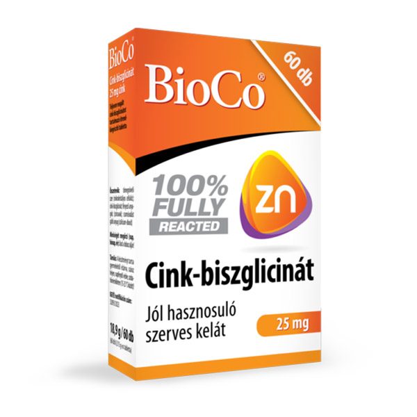 BioCo Cink-biszglicinát 25 mg tabletta (60x)
