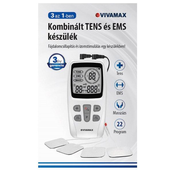 Vivamax GYVTT2 kombinált TENS és EMS készülék (1x)