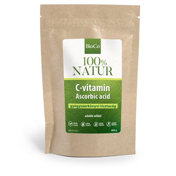 BioCo 100% Natur C-vitamin Ascorbic acid por (400g)