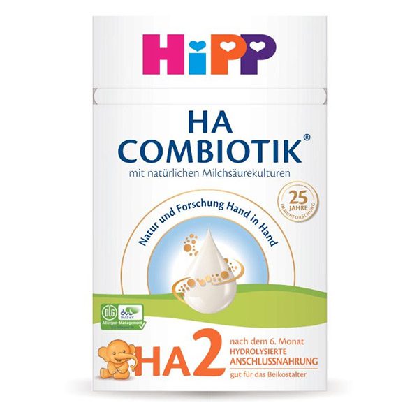 Hipp HA 2 Combiotik anyatej-kiegészítő tápszer 6+ hó (600g)