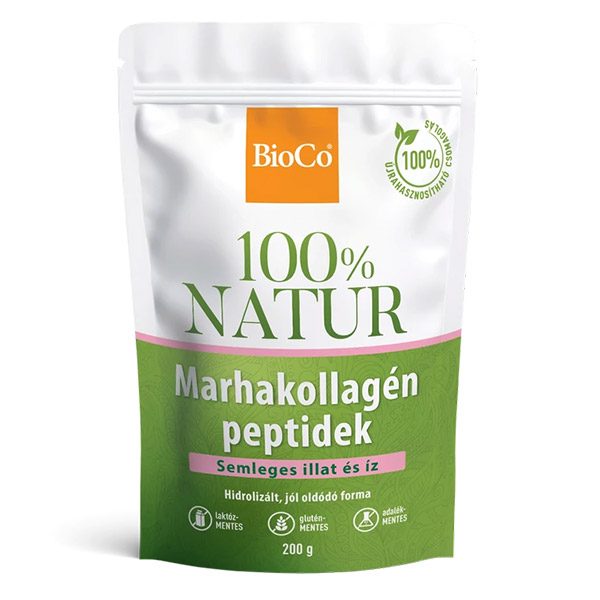 BioCo 100% Natur Marhakollagén peptidek tasakos por (200g)