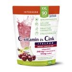 Interherb XXL C-vitamin és cink meggy-vanília ízű italpor (270g)